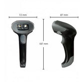 Oscar UniBar II BT Scanner – 3-in-1 Bluetooth 5.0 Wireless Barcode Scanner, supports 1D/2D/QR codes, mobile screen scanning, 100K memory, Android/iOS/macOS/Windows compatible | MBSOSC87900BB